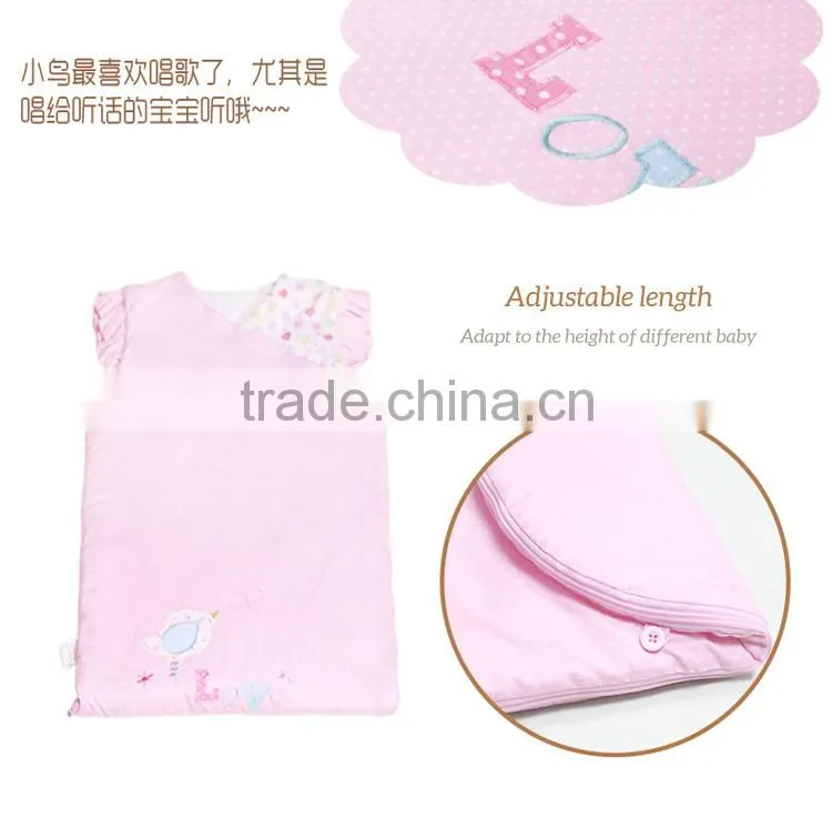 100% cotton baby child sleeping bag for four seasons without sleeve