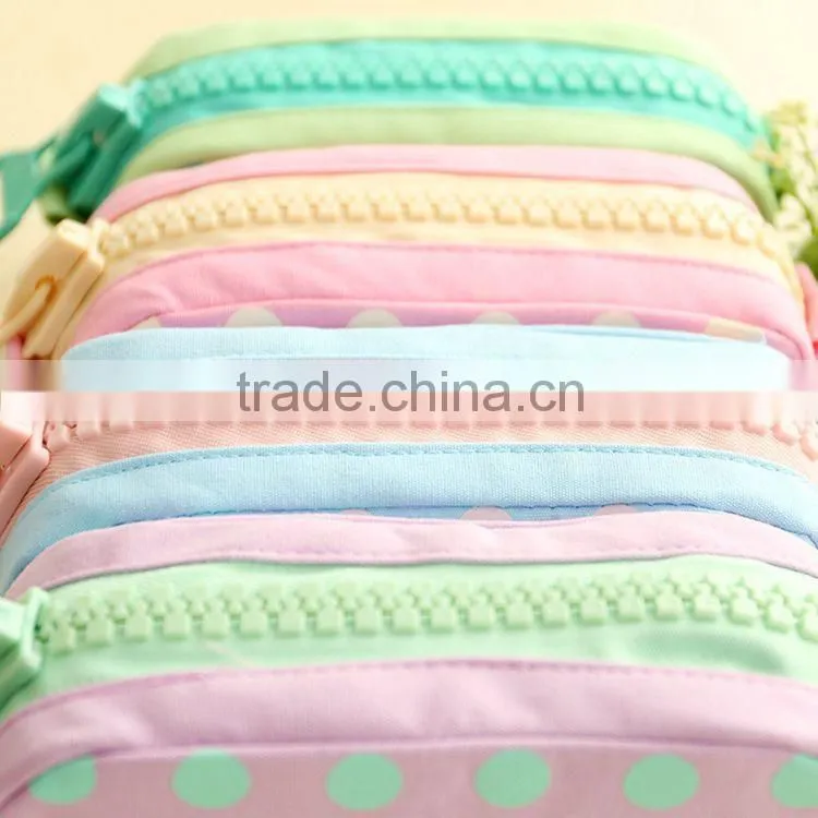 wholesale rectangle clear large eva pencil case for school with Wave point printing