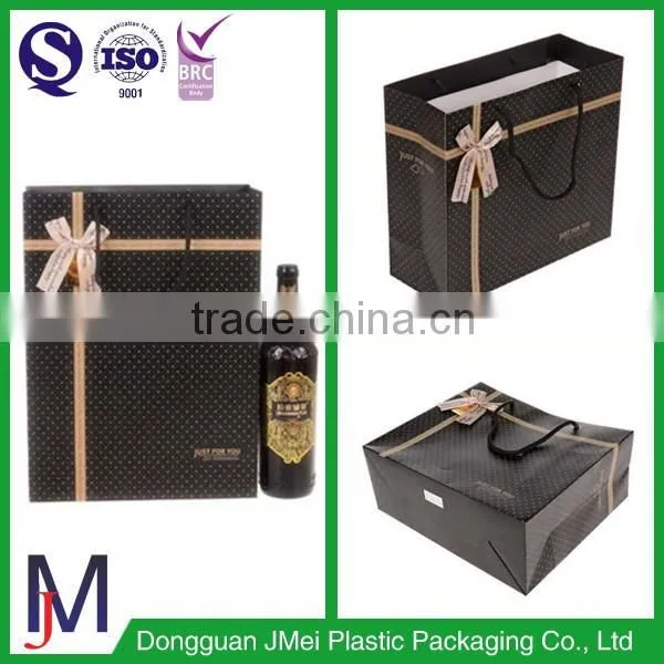 Wholesale promotion paper gift shopping bag promotion machine made kraft paper bag