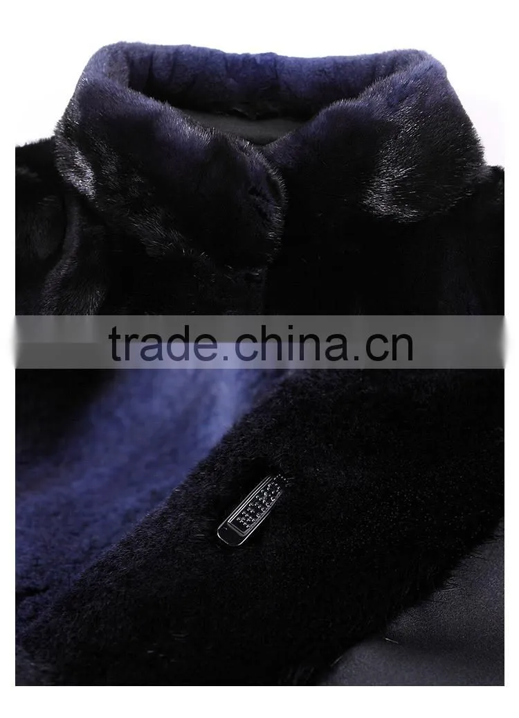 hot sale women long cashmere coat with mink