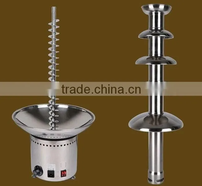 High quality luxury Stainless steel Commercial 27" 5-tier large industrial chocolate fountain for party, hotel, catering