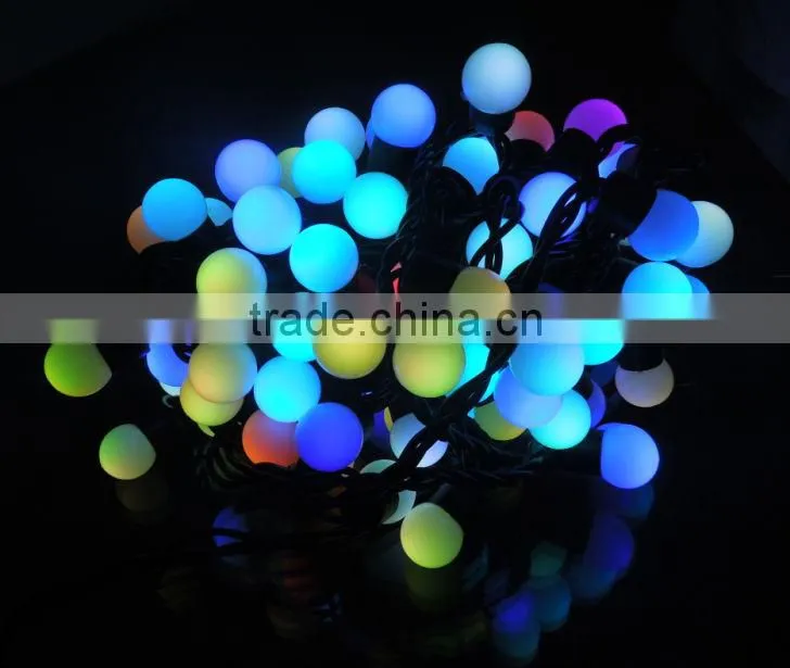 red color led bulb string