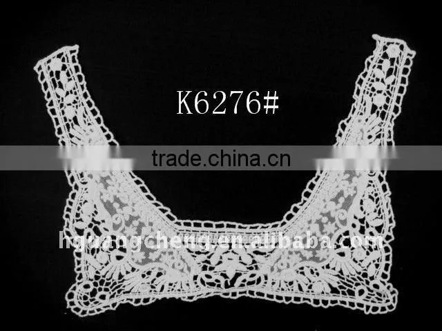 cotton embroidered crochet lace collar