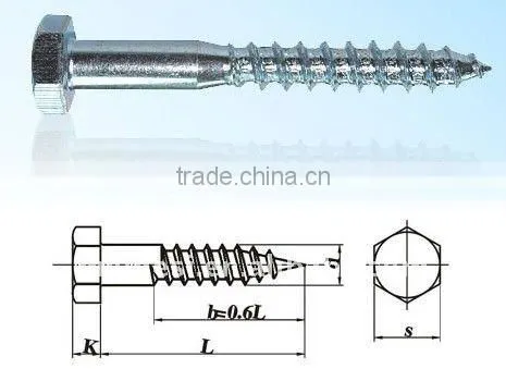 DIN571 Hexagonal Head Wood Screw