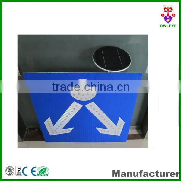 solar power led flashing traffic road safety sign/aluminum traffic signs and symbols