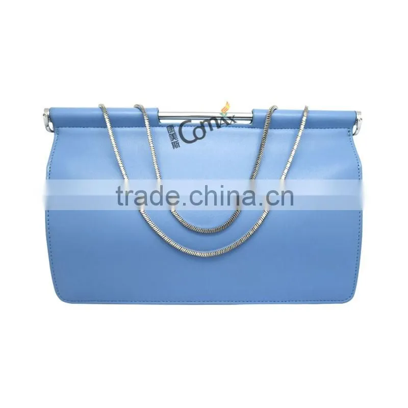 Long colorful decorative metal chain for bag