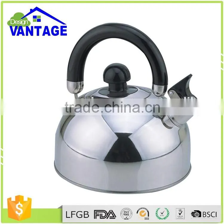 2.5L induction bottom coffee whistling kettle stainless steel tea kettle