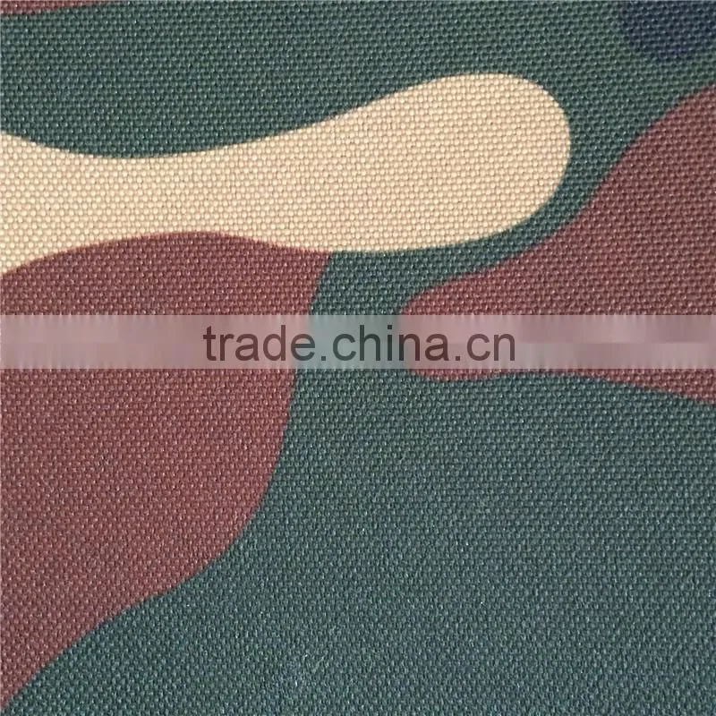 Outdoor Waterproof Bag Fabric 600D Camouflage Polyester Oxford Fabric bonded TPU film with PU coated