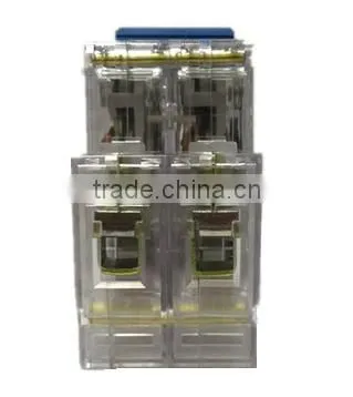 2P mini circuit breaker with transparent cover DZ47-63 40-63A