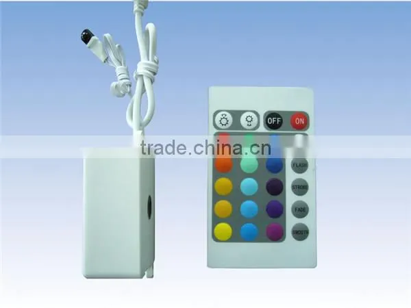 Plastic Lamp Body Material Remote Control Type and DC12V Voltage led strip light 44 key remote control for RGB led strip