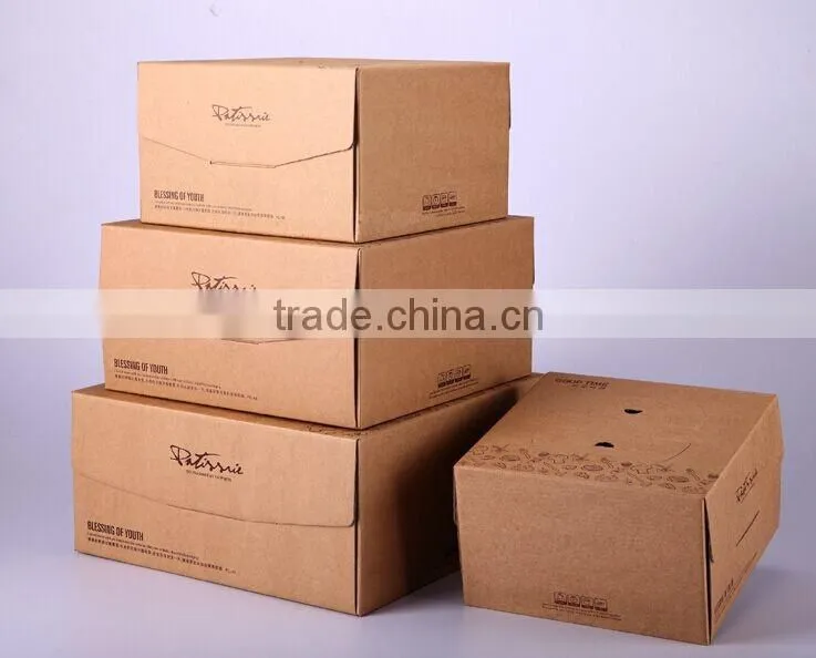 Custom Foldable Kraft cake paper box with Window