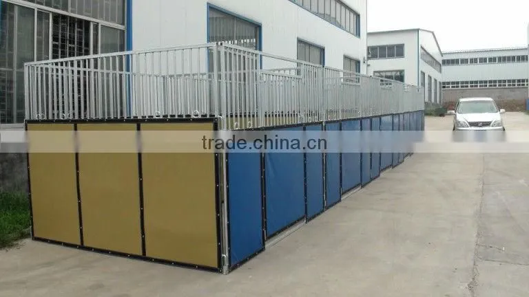 Galvanized or PVC horse stable frame