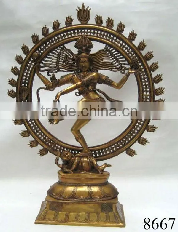 Brass Natraj Hindu Religious Statues India