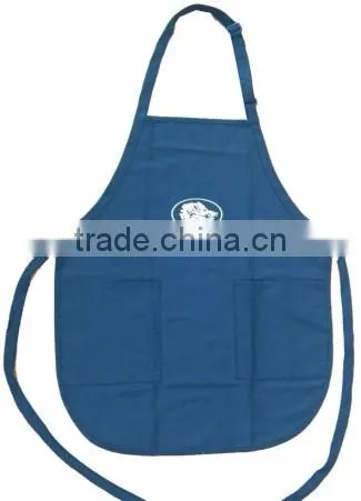 Hot wholesale super good quality black kitchen cooking embroidered bib apron