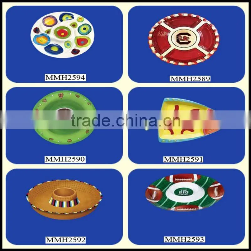 Wholesale Decorative Christmas Ceramic Santa Plate