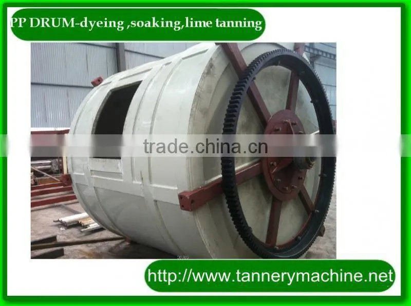 tannery plastic drum for tanning machine