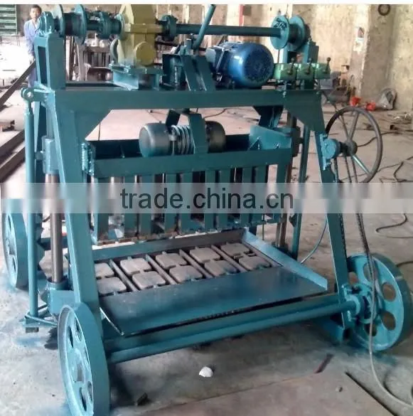 QT4-15 Cement limestone clay slag hollow paver brick making concrete block machinemanufacturers in india