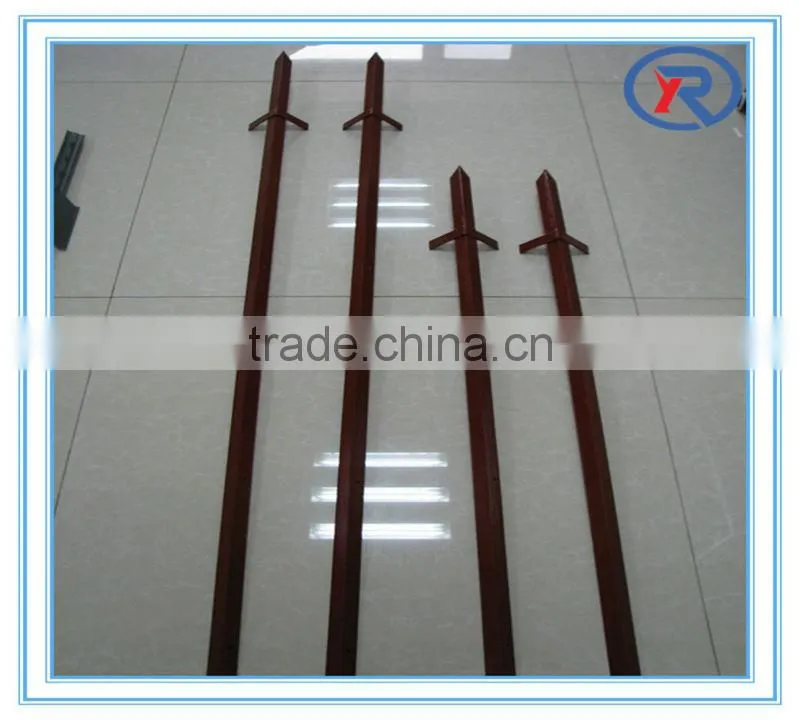 Alibaba express red painted angle metal farm fence Posts