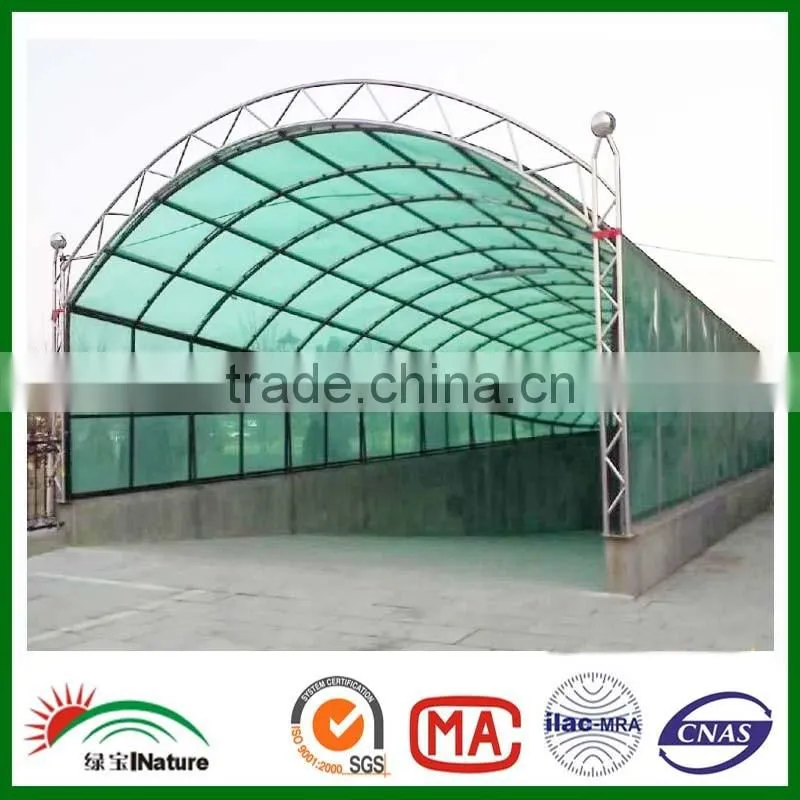 100% bayer virgin materials,with UV coating Polycarbonate triple wall sheet