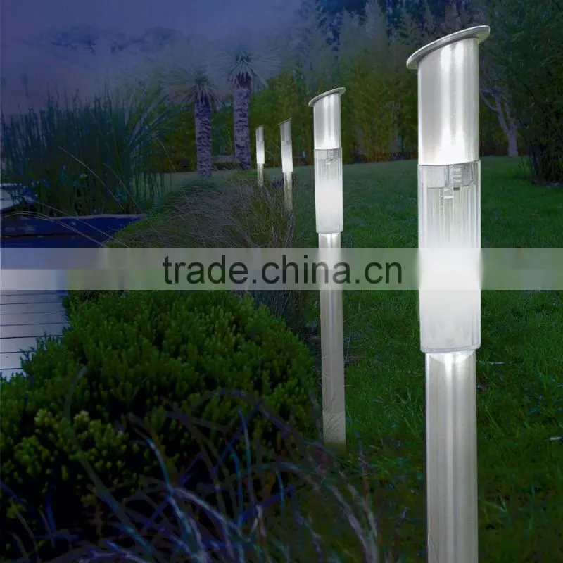 Stainless Steel Long Solar Garden Lighting Pole Light