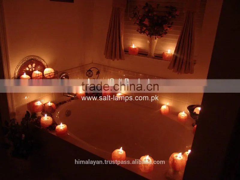 Himalaya Salt T Light/Natural Salt T Light Holder/ Rock Salt Candle Holders