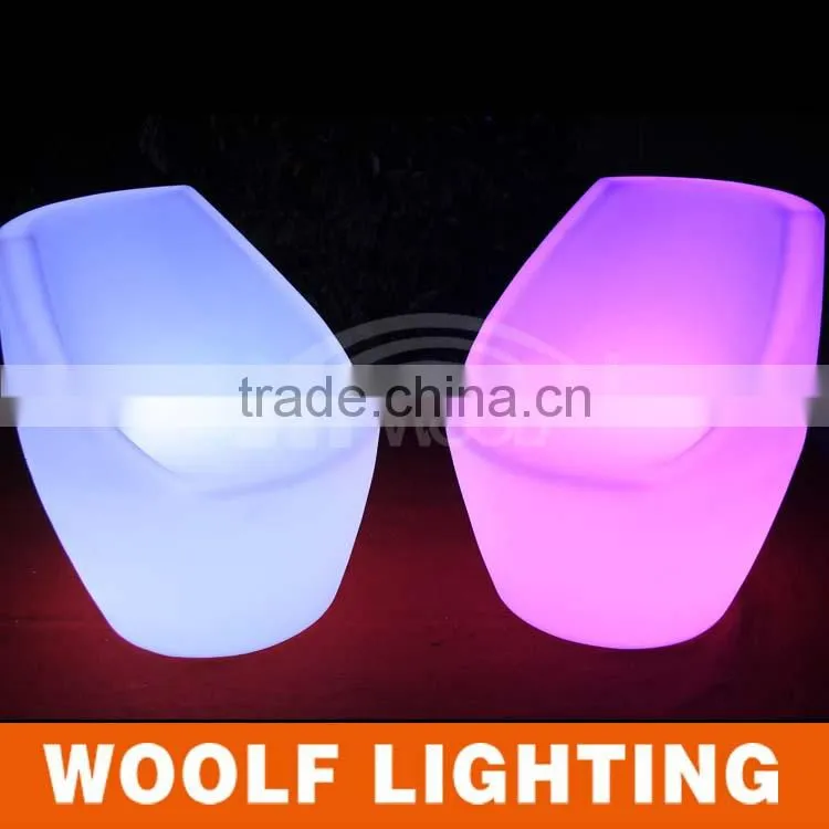 LED furniture Multi-color changing led dinner chair