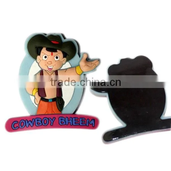 3D logo pvc magnet with custom design