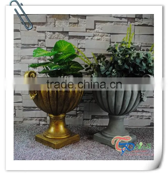 Fiberglass Popular Hot One White Classical Garden Flower Pot Molds
