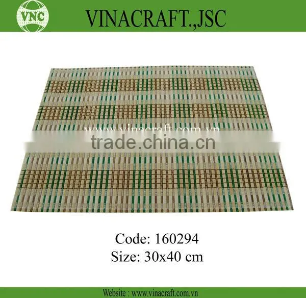 Round bamboo table mats