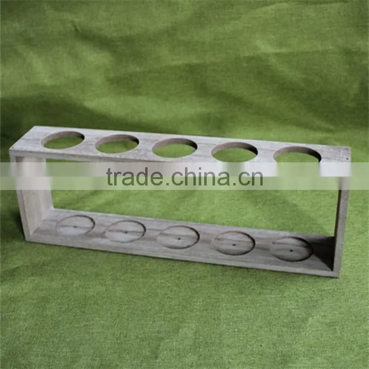 Antique color finishing Function of wooden test tube rack for sale
