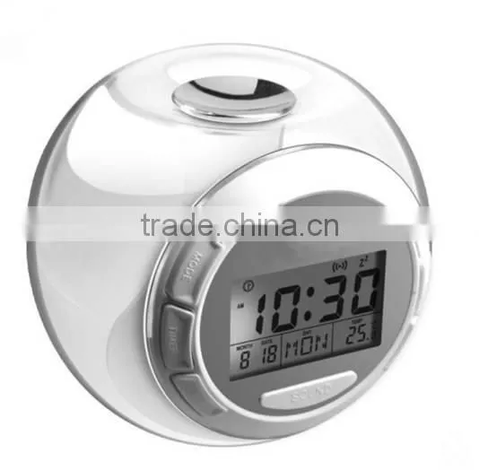 LCD clock with backlight / Temperature detection clock/music alarm clock