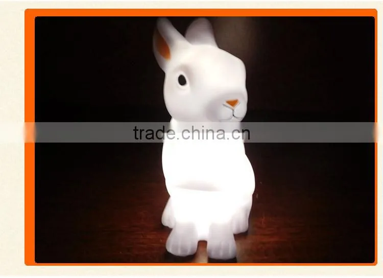 rabbit light happy led night nursery baby light lamp