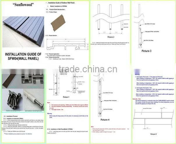 Huzhou Outdoor wpc wall decorative materials