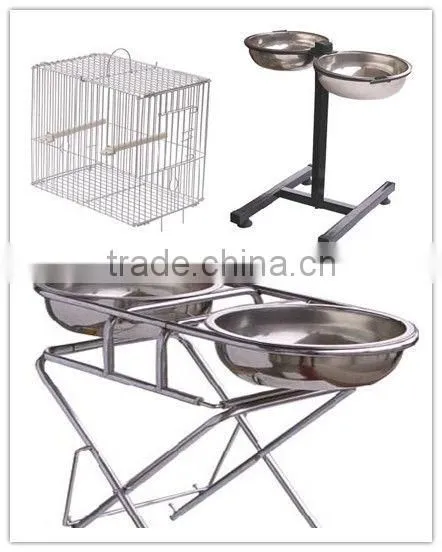 Adjustable pet feeder,dog bowl /dog food rackwith stainless bowl / food stand/ ironl rack