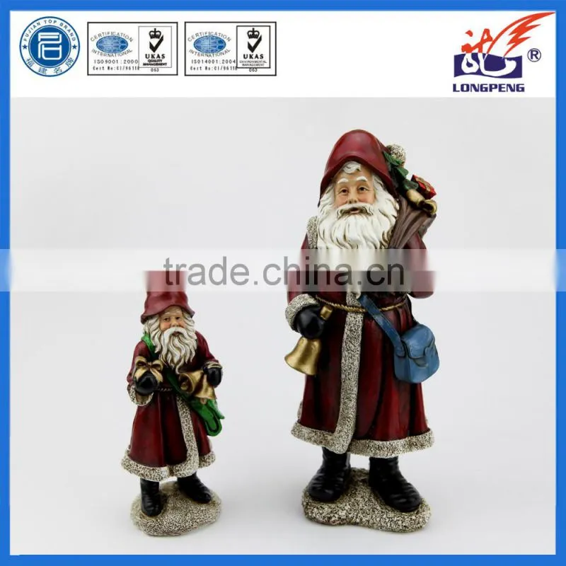 Standing antique Vintage Santa Claus Figurines for Christmas Items