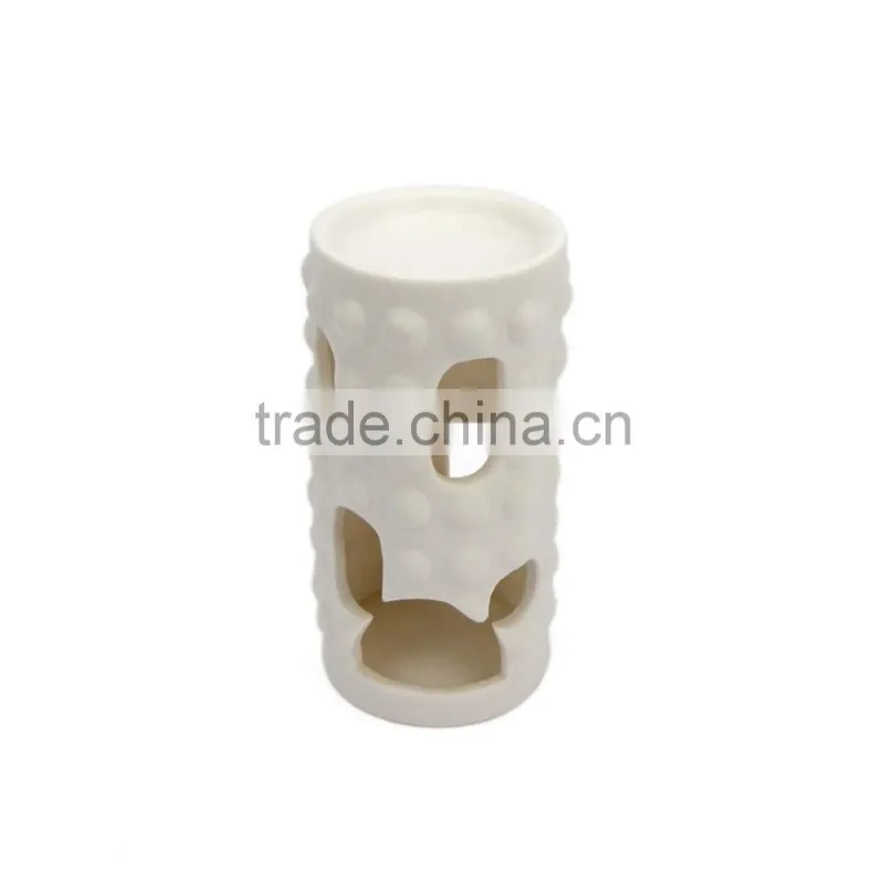 2016 Eco-Friendly Elegant White Home Decorative Ceramic Oil Warmer Incense Aroma Oil Burners