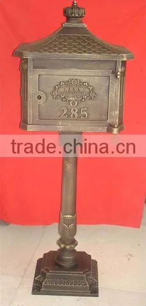 cast iron aluminum home garden mailbox
