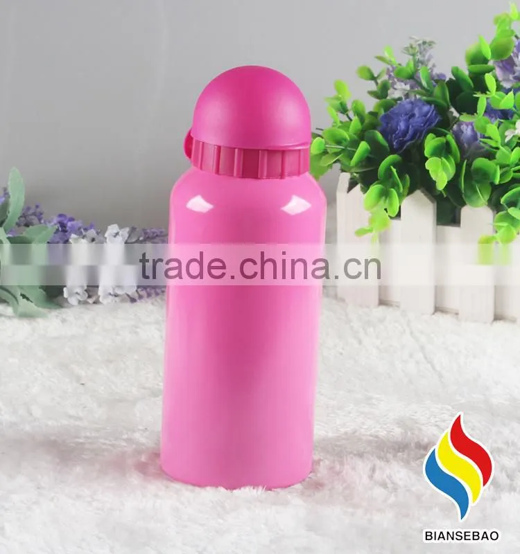 Pink colors aluminium water bottle