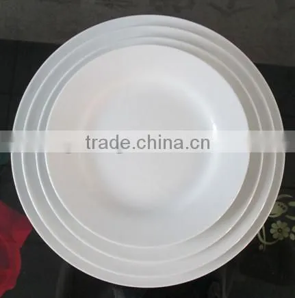Big Size White Ceramic Plate Dinnerware Factory Price