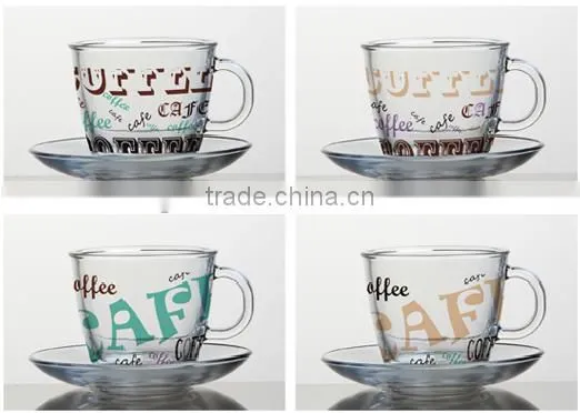 6oz 8oz 10oz 12oz color printing glass coffee mug