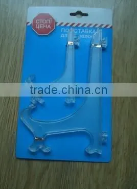 plastic display plate stand display plate holder/plate easel