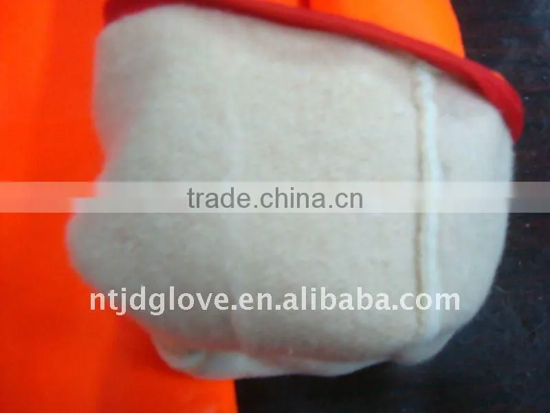 Fluorescence PVC Fully coated jersey liner/35CM / Working / Safety gloves