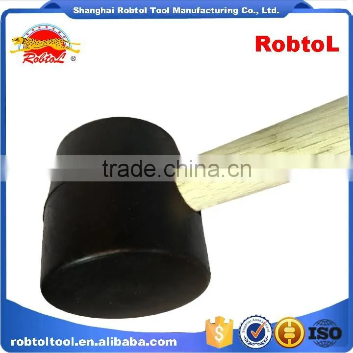 16oz Rubber Hammer Double Face Two Way Mallet Plastic Nylon Head