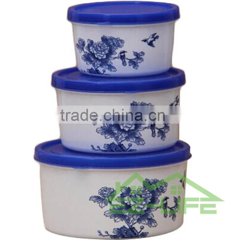 set of 3 freezer crisper plastic food storage containers