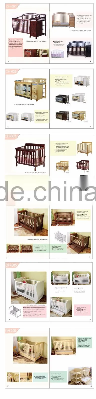 solid beech wood round cot baby crib sheets