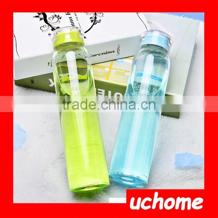 UCHOME Clear Empty Glass Water Bottles Sports Drinking Bottles Automotive Glass Bottles