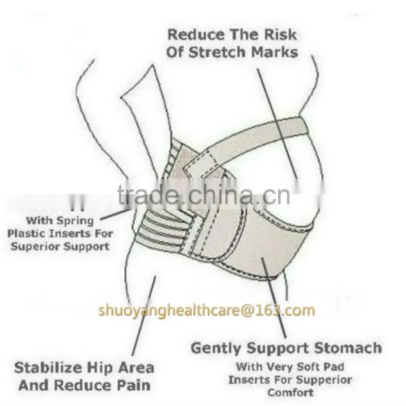 China OEM service factory maternity wear pregnancy belly band/ maternity belt / back brace pregnancy