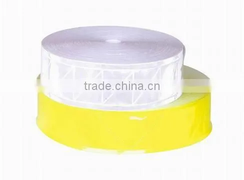 High gloss screen printable reflective micro prismatic PVC tape