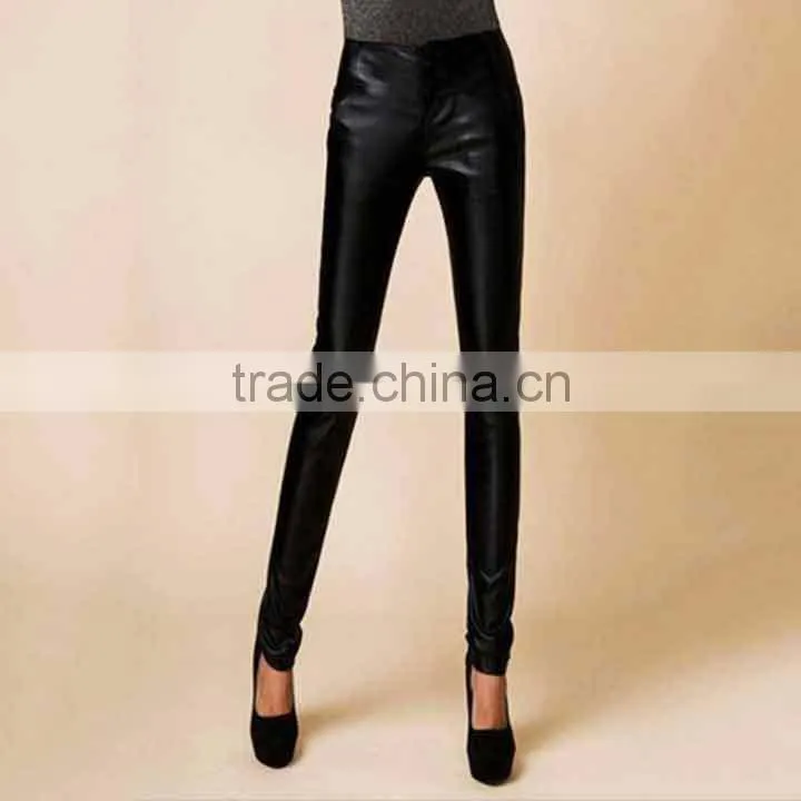 Readymade Woman Thick PU Thermal Pants