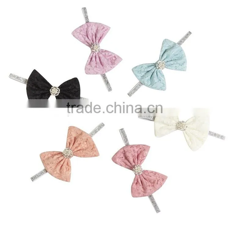 Cheap custom design Good quality wholesale boutoque fancy flower elastic baby hair headband for women